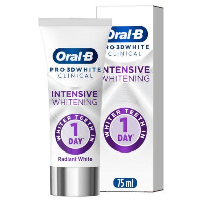 Oral-B Pro 3D White Clinical Radiant White Toothpaste 75Ml
