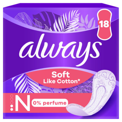 Always Soft Like Cotton Normal Panty Liners 18 Liners