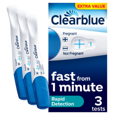 Clearblue Rapid Detection Pregnancy Test, 3 Tests - ASDA Groceries