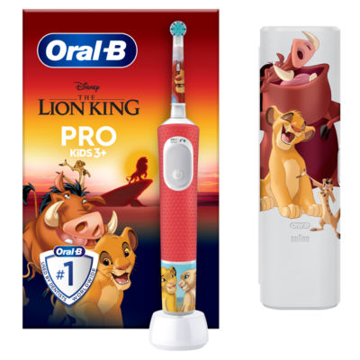Oral-B Pro Kids Electric Toothbrush, Lion King for Kids Aged 3+