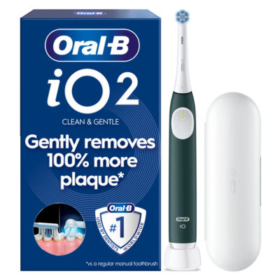 Oral-B iO2 Forest Green Electric Toothbrush + Travel Case