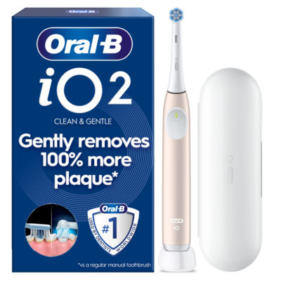 Oral-B iO Series 2 Clean & Care Pink Electric Toothbrush and Travel Case