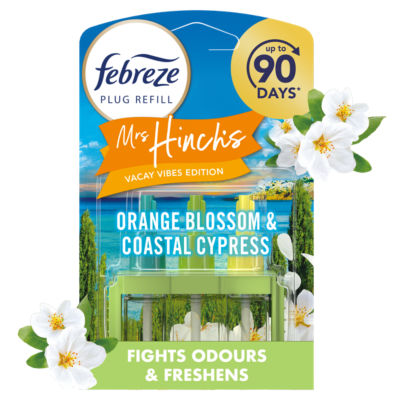 Febreze 3Volution Air Freshener Plug In Refill Mrs Hinch's Vacay Vibes Ltd Edition Orange 20ML