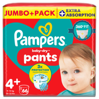 Pampers Pants Nappies Pull-On Size 4 Maxi