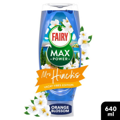 Fairy Max Power Washing Up  Liquid Mrs Hinch's Vacay Vibes Ltd Edition 640ML