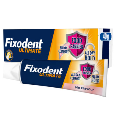 Fixodent Ultimate Denture Adhesive, Flavour Free 40g x 4 - Image 8