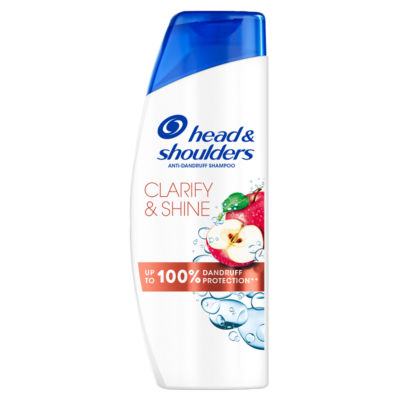 Head & Shoulders Clarify & Shine Anti-Dandruff Shampoo 400ml.Works against Oil and Itch