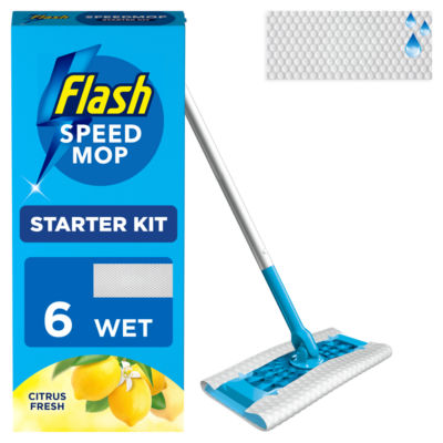 Pack of 10 Flash Anti Bacterial Speedmop Refills - Blue - Image 3