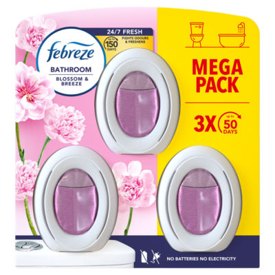 Febreze Bathroom Air Freshener Blossom & Breeze 3 Units