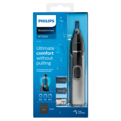 Philips Series 3000 Cordless Nose, Ear and Eyebrow Trimmer-NT3650/16