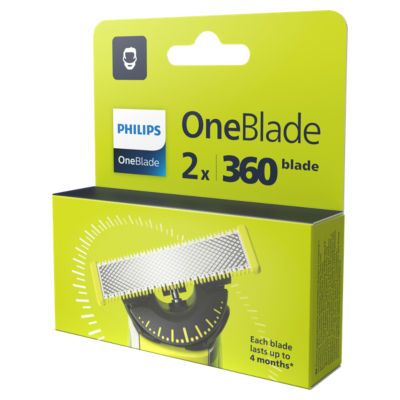 Philips OneBlade 360 Replacement Blade for Face, 2 Pack, QP420/50