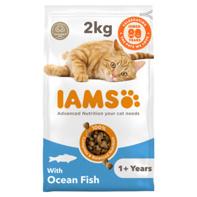 Iams for Vitality Adult Cat Food with Ocean Fish 2kg