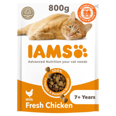 Iams with Fresh Chicken 7+Years 800g