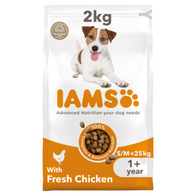 Iams Small Medium Adult Dog Food With Chicken 2Kg
