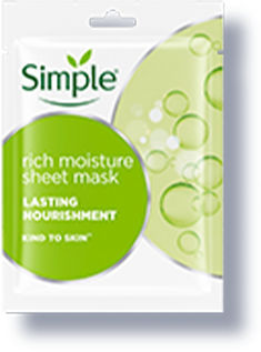 Simple Kind To Skin Rich Moisture Sheet Mask 21Ml
