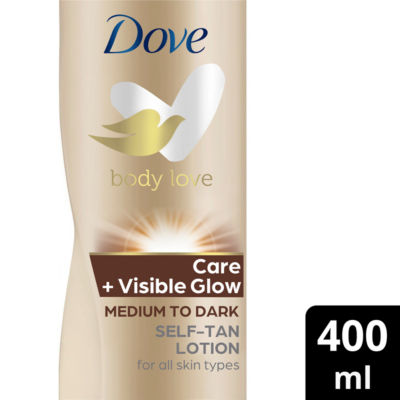 Dove Visibleglow Gradual Self Tan Medium To Dark 400Ml