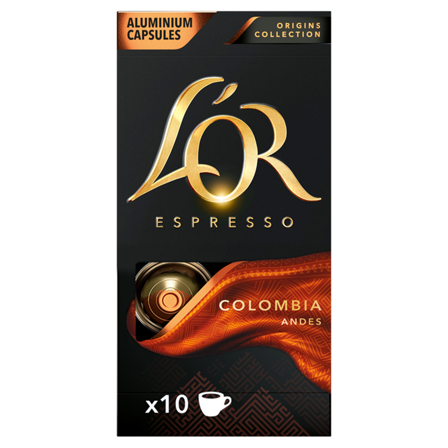 L'OR Origins Colombia Coffee Pods x10