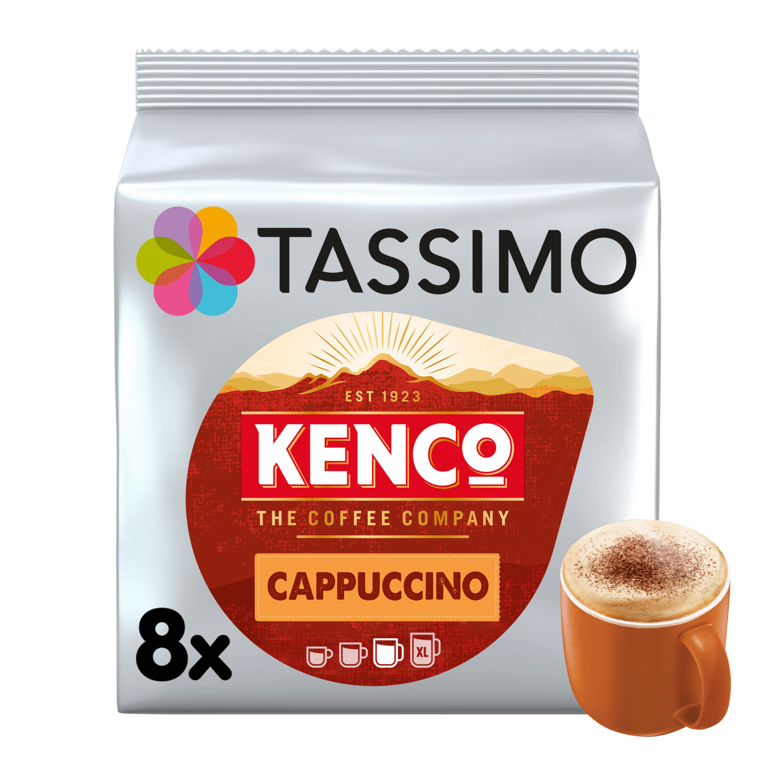 Kenco Cappuccino Coffee Pods x8 260g
