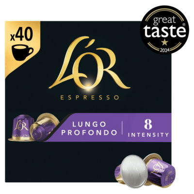 L'Or Espresso Lungo Profondo Coffee Pods x40 Intensity 8