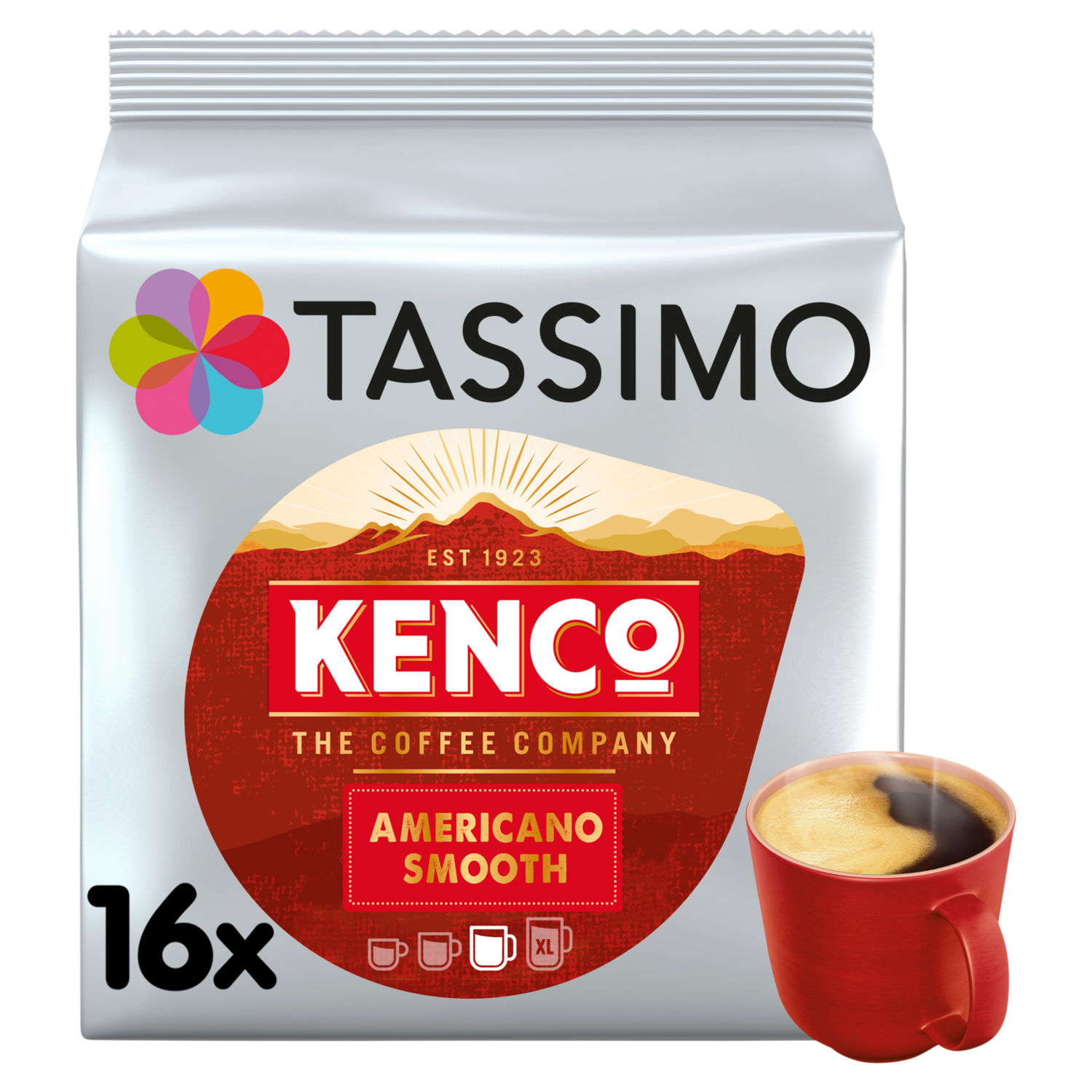 Kenco Americano Smooth Tassimo Coffee Pods x16