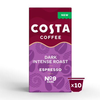 Costa Coffee Dark Intense Roast Coffee Capsules 10 Pack 52g