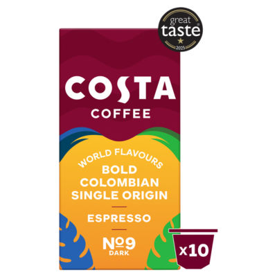 Costa Coffee Costa Bold Colombian Single Origin Coffee Capsules 10 pack 52g