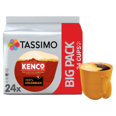 Tassimo Kenco 100% Colombian Coffee Pods x24