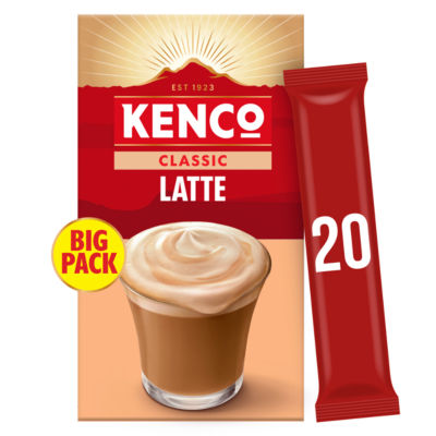 Kenco Classic Latte Instant Coffee Sachets x20 - ASDA Groceries