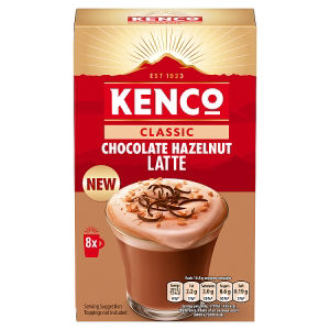 gateau35tea Kenco Classic Chocolate Hazelnut Latte Instant Coffee Sachets x8