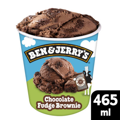 Ben & Jerry's Chocolate Fudge Brownie Ice Cream Tub 465Ml