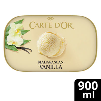 Carte D'or Madagascan Vanilla Ice Cream Tub 900Ml