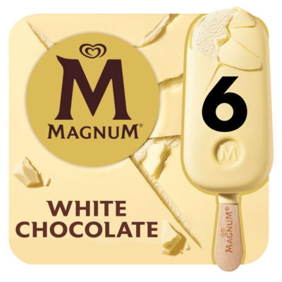 Magnum White Ice Cream 6X 100 Ml