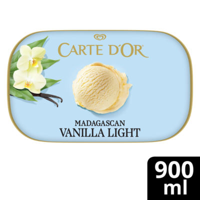 Carte D'Or Ice Cream Dessert Madagascan Vanilla Light 900 ml