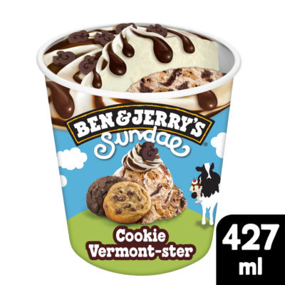 Ben & Jerry's Ice Cream Tub Cookie Vermont-Ster Sundae 427 Ml
