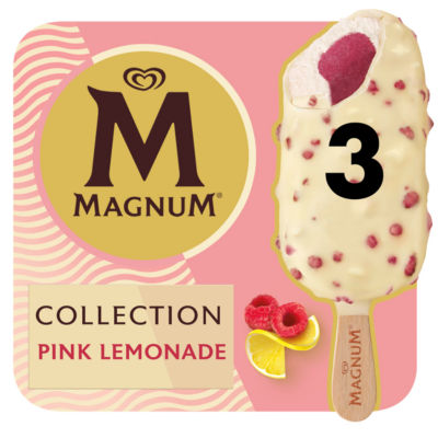 Magnum Collection Ice Cream Sticks Pink Lemonade 3x 90 ml - ASDA Groceries
