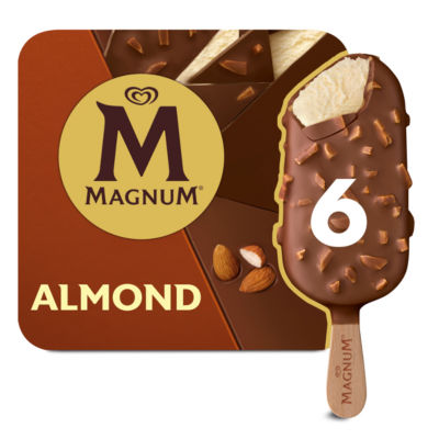 Magnum Almond Ice Cream Sticks 6x100ml