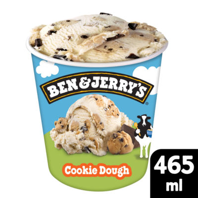 Ben & Jerry's Cookie Dough Vanilla Ice Cream Tub 465Ml