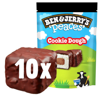 Ben & Jerrys Peaces Cookie Dough Ice Cream 10 Pack 160ml