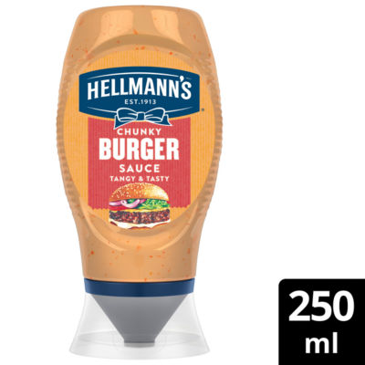 Hellmanns Chunky Burger Sauce 250Ml