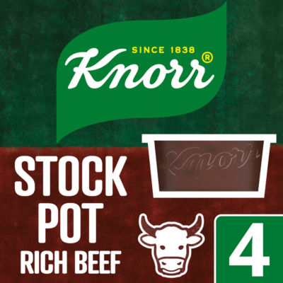 Knorr Rich Beef Stock Pots 4X 28 G