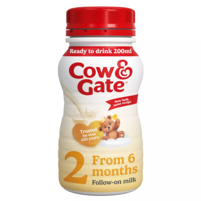 Cow & Gate 2 Follow On Baby Milk Formula Liquid 6-12 Months 200ml