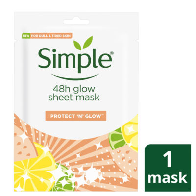 Simple Protect & Glow 48Hr Glow Sheet Mask 25Ml