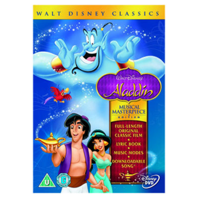 DVD Walt Disney Classics Aladdin Musical Masterpiece Edition