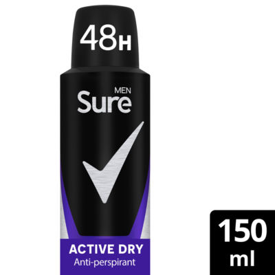 Sure Alcohol-Free Men Motion Sense 'Body Spray Deodorant', 6x150ml in White