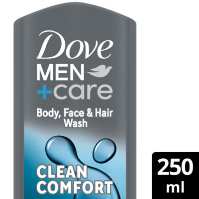 Dove Men+ Clean Comfort Face & Body Wash 250Ml