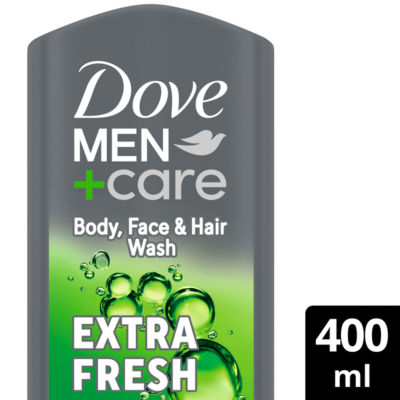 Dove Men+Care Refreshing Extra Fresh 3-In-1 Hair, Face And Body Wash 400 Ml
