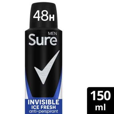 Sure Men  Antiperspirant Aerosol Invisible Ice Fresh 150 ml