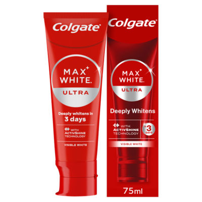 Colgate Max White Ultra Active Foam Teeth Whitening Toothpaste 75ml