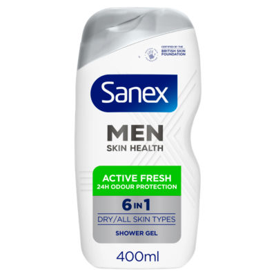 Sanex Men Skin Health Active Fresh Shower Gel 400Ml