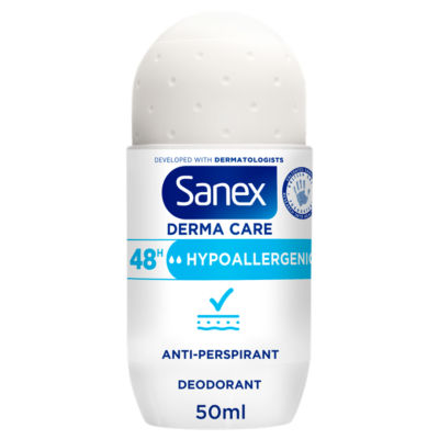 Sanex Derma Care Hypoallergenic 48h Antiperspirant Roll-On Deodorant 50ml